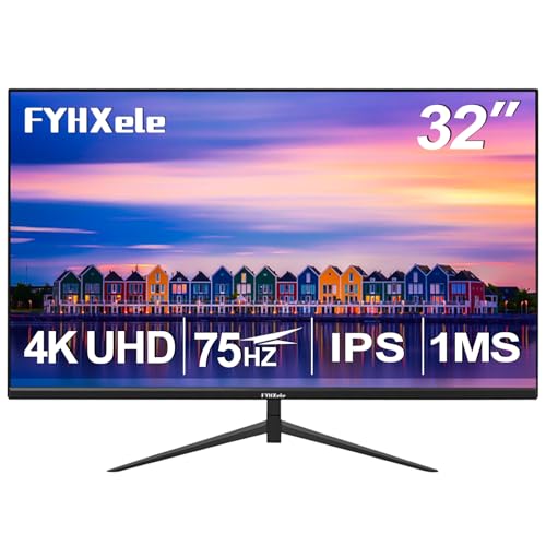 32 Inch 4K UHD 3840 * 2160 Computer Monitor 75hz 1MS